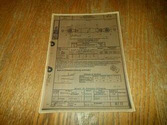 Ww2 German Luftwaffe Messerschmitt Blueprint Stossstangen