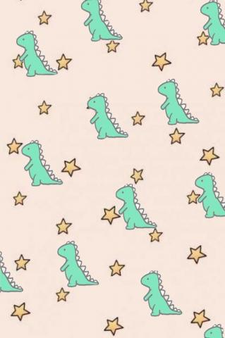Background Asthetic Rawr Dinosaur Stars Toedit