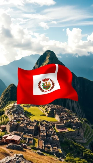 Peru Flag Wallpaper