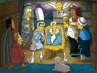 Simpsons Christmas Desktop Wallpaper