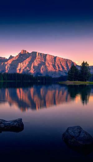 Two Jack Lake Canada 4k HD Wallpaper Wallpprs
