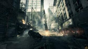 The Gallery For Gt Destroyed City Street Wallpaper