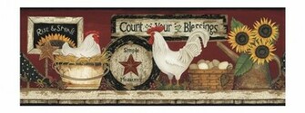 Cb5538bd Country Rooster Wallpaper Border Jpg