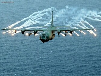 Aircraft Planes C130 Flares Picture Nr