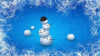 Christmas Snowman HD Wallpaper For iPhone