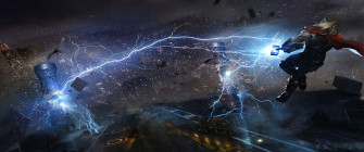 Thor Hammer Lightning Marvel Wallpaper