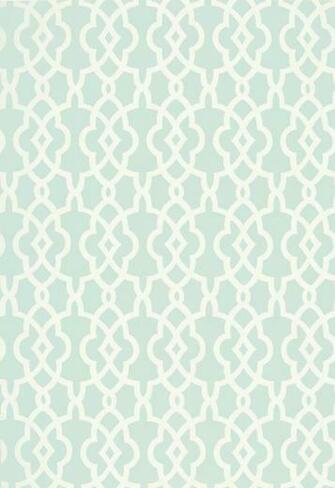 Lattice And Trellis Patterns Spring Fret Traditional Aqua Blue