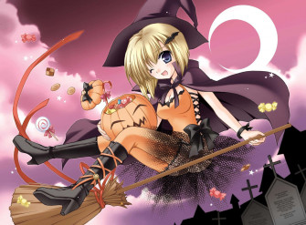 Halloween Anime Girl Wallpaper