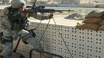 HD Sniper Wallpaper Marine Position Rifle Sights Optics Weapons