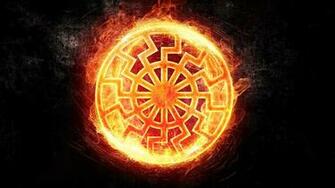 Wallpaper Fire Symbol Nazi Occultism Satanic