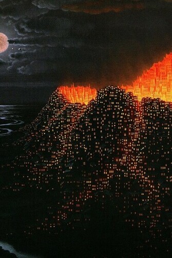 Volcanic Eruption iPhone 4s Wallpaper