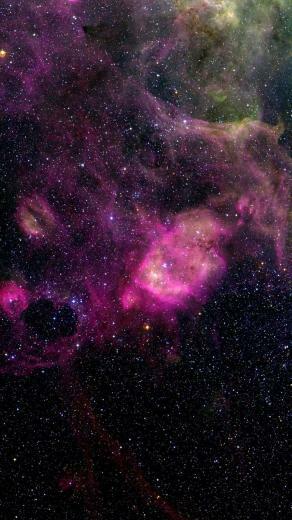 Purple Colorful Nebula Space iPhone Wallpaper Ipod HD