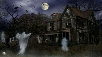 Screensavers Explore Haunted Mortuary Halloween Wallpaper HD