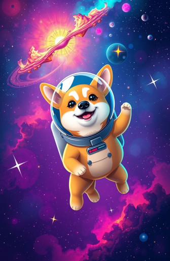 Doge Space Wallpaper
