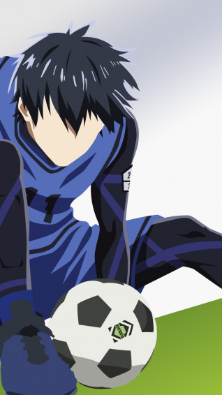 Yoichi Isagi Wallpaper 4k Blue Lock Minimal Art
