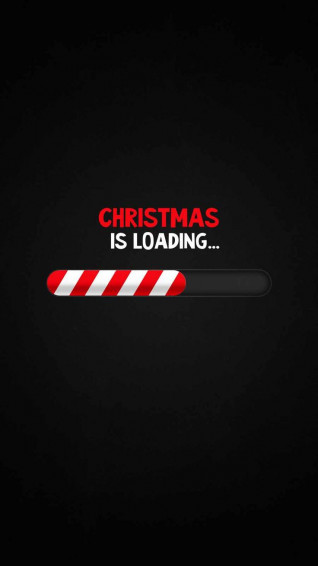 Christmas Loading iPhone Wallpaper