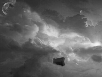 Black And White Scenic Landscape Wallpaper