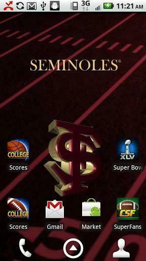 Officially Licensed Florida State Seminoles Live Wallpaper With
