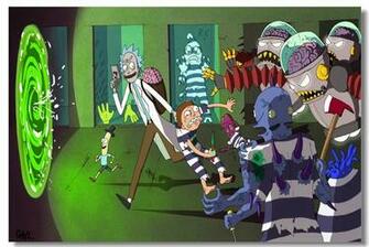 Custom S Wall Decor Rick Morty Poster And