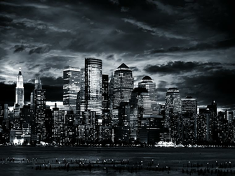 Black And White City By The Sea Wallpaper Ii Some Days