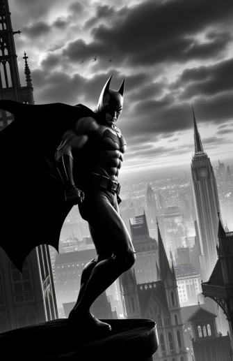 Black And White Batman Wallpaper