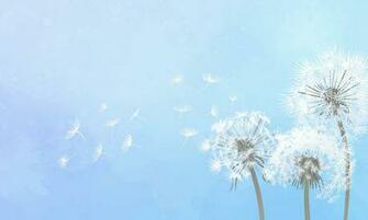 Dandelion On Blue Background Royalty Illustration