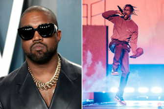 See Kanye West Travis Scott S Chilling Wash Us In The Blood Video