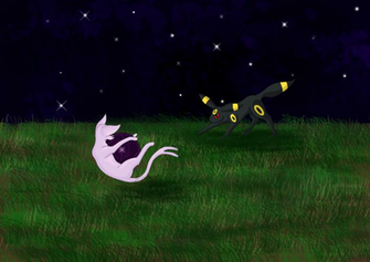 Umbreon Vs Espeon By Buffyandbramble