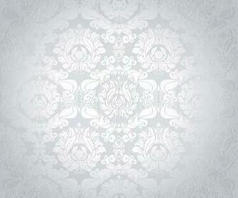 Bright White Background Floral Vector