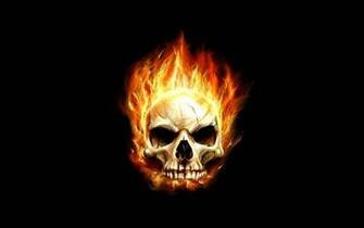 Fire Skulls Wallpaper
