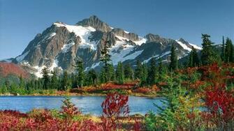 Mountains In Spring Wallpaper