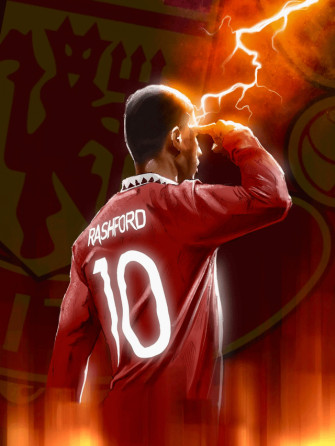 Rashford Drawing On iPad Because I Wanted A New Phone Wallpaper