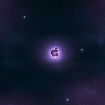Cute Purple Apple iPad Wallpaper