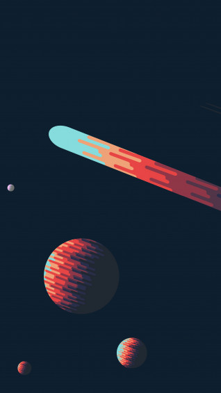 Planet Space Abstract Background Digital Art 4k Wallpaper iPhone