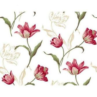 York Wallcovering Ashford House Blooms Tulip Wallpaper Yv8901