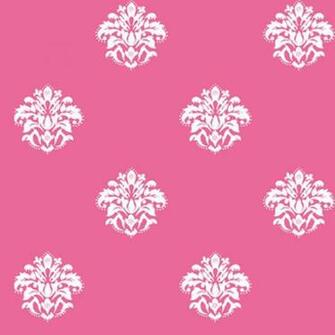 Pink And White Damask Wallpaper Pattern