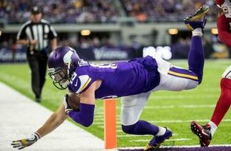 Minnesota Vikings Wr Adam Thielen ToucHDown Catch Vs Cardinals
