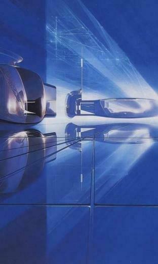 Futuristic Artwork Syd Mead Wallpaper