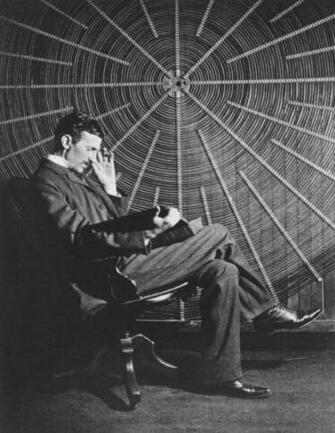 Nikola Tesla iPhone Wallpaper Top