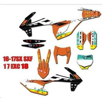 Custom Team Graphics Background Decals Stickers For Ktm Sx Sxf