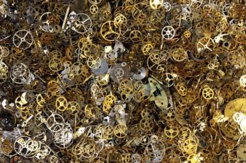 Gears Mechanical Technics Metal Steel Abstract Abstraction