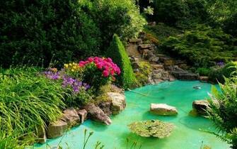Blue Pond Wallpaper