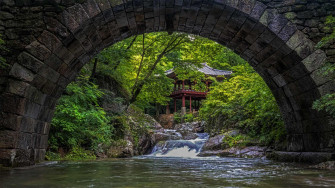 Bing HD Wallpaper Jun Seonam Temple South Korea