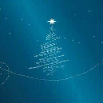 Blue Xmas Tree Wallpaper For