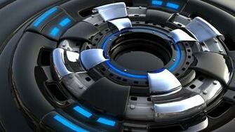 HD Wallpaper Engine Glossy Surface Futuristic
