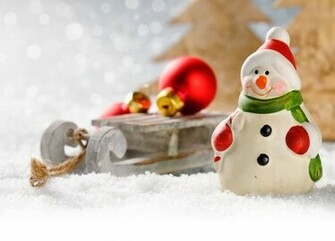 Cute Snowman Wallpaper