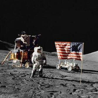 Redneck American Outer Space Moon Moons Wallpaper