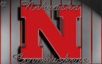 Nebraska Cornhuskers Pinstripes Wallpaper