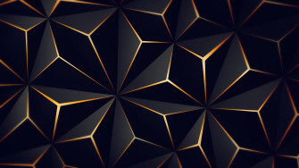 Wallpaper 4k Triangle Solid Black Gold