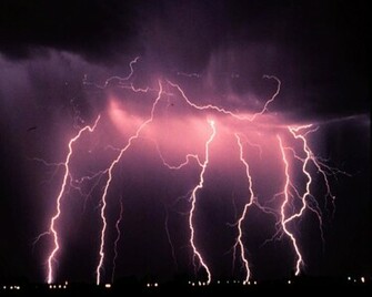 Home Phenomena Lightning Bolts Background